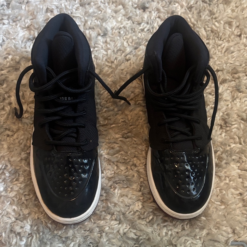Air Jordan 1 Retro 95 Black and White Sneakers with red sole